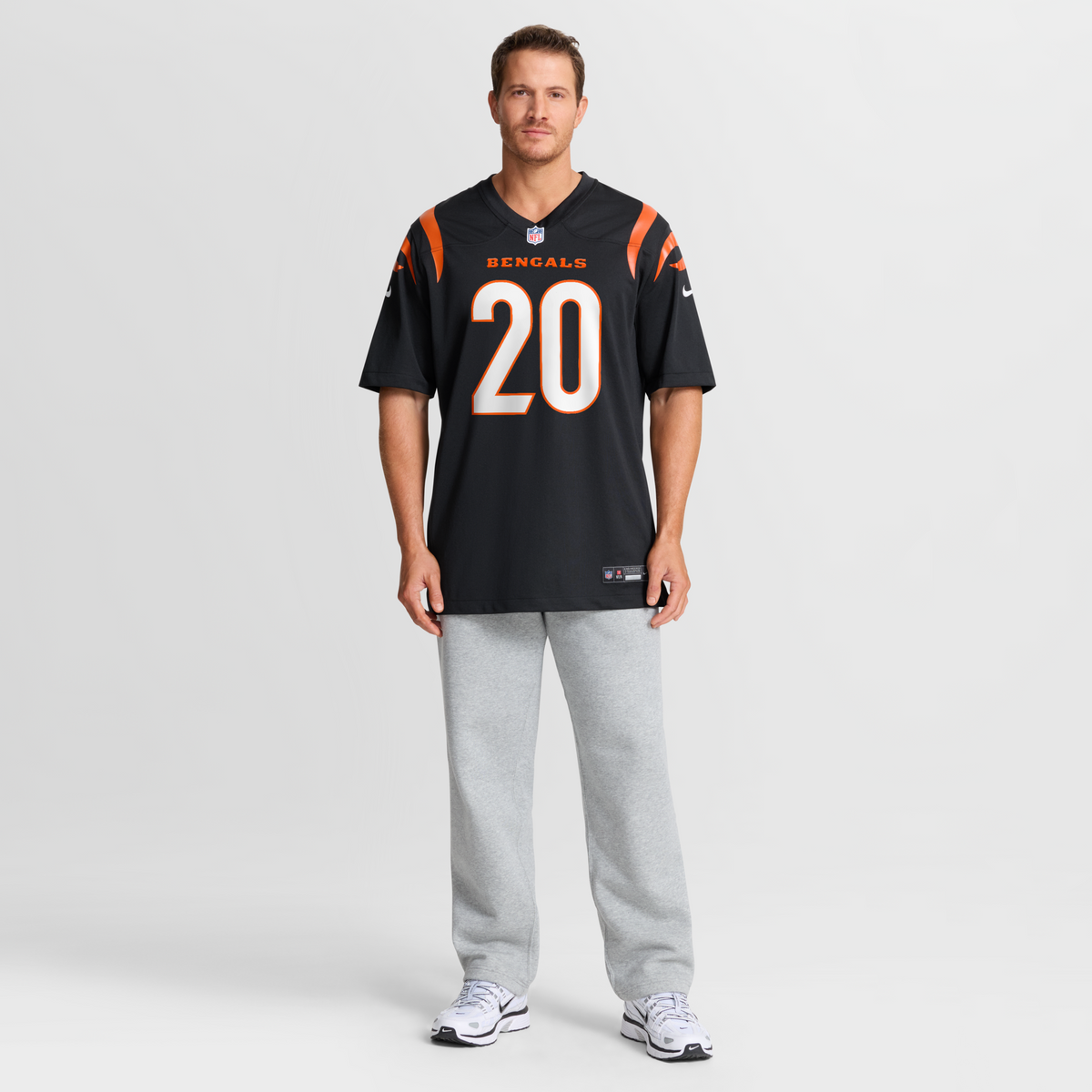 Cincinnati Bengals Lemar Parrish Black Team Retired Game Football Jersey