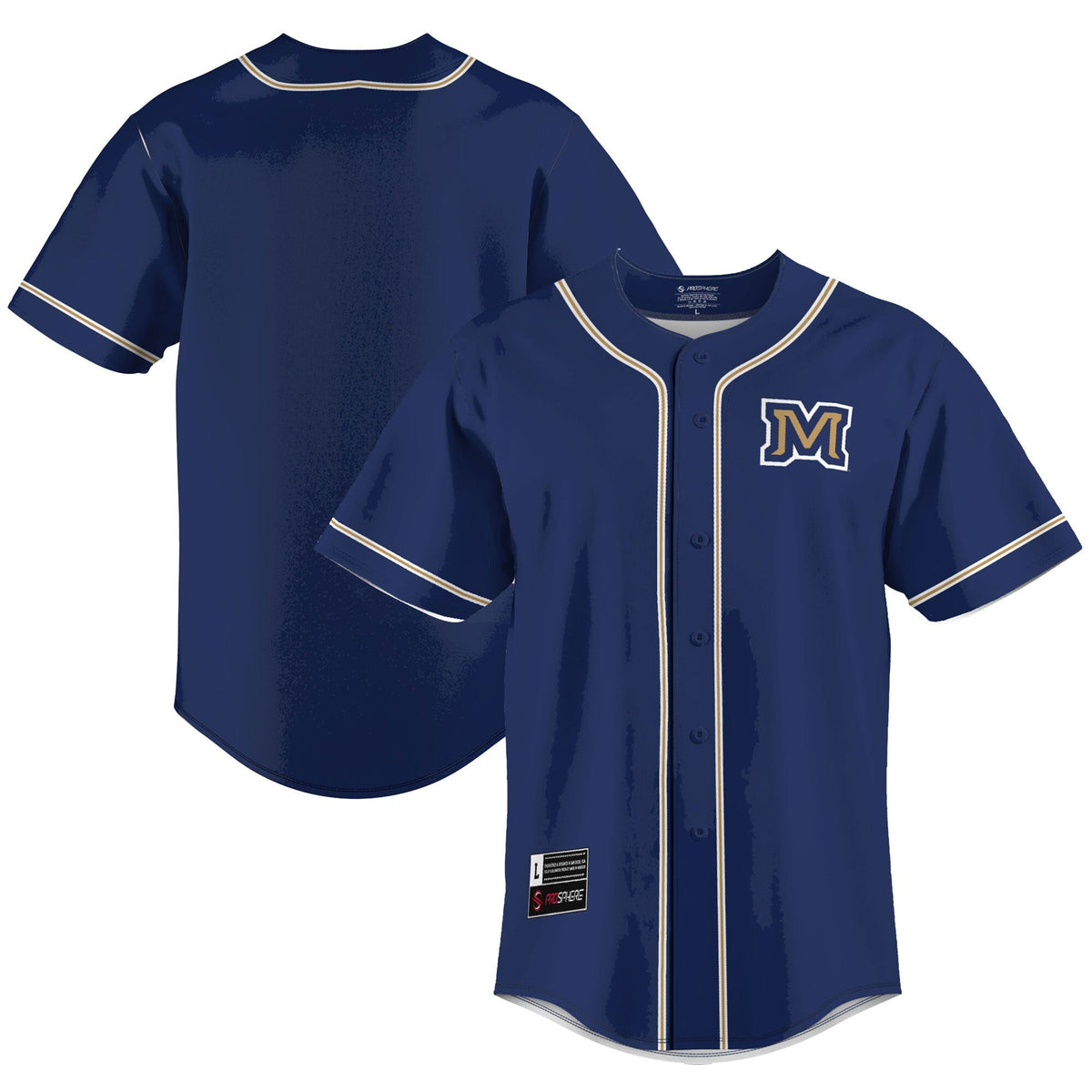Blue Montana State Bobcats Lightweight Baseball Jersey