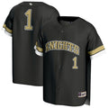 #1 Black UCF Knights Collegiate Baseball Fashion Jersey