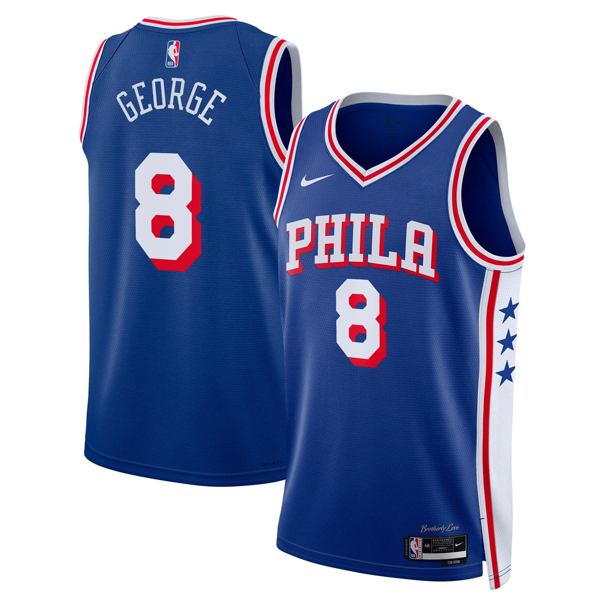 Philadelphia 76ers Icon Edition Swingman Jersey - Royal - Paul George