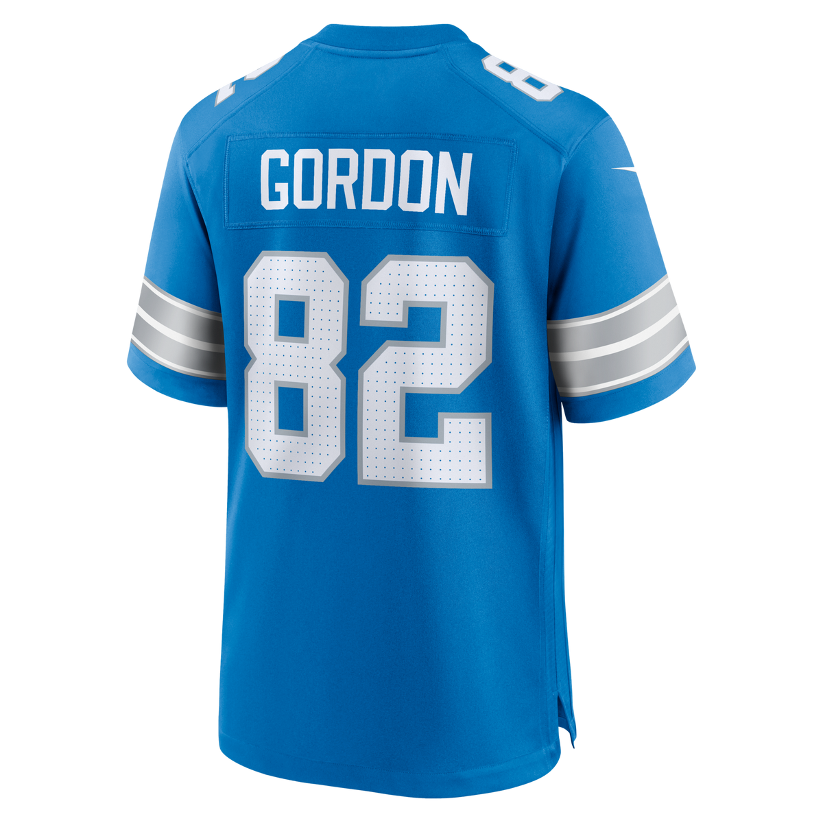 Detroit Lions Thomas Gordon Blue Team Game Football Jersey