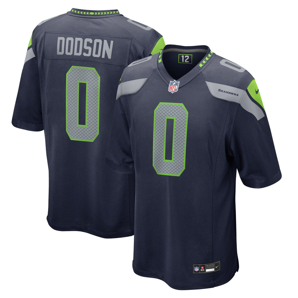 Seattle Seahawks Tyrel Dodson College Navy Game Football Jersey