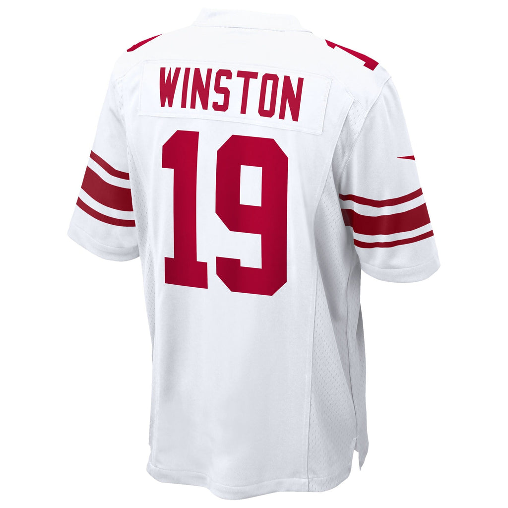 New York Giants Jameis Winston White Game Football Jersey