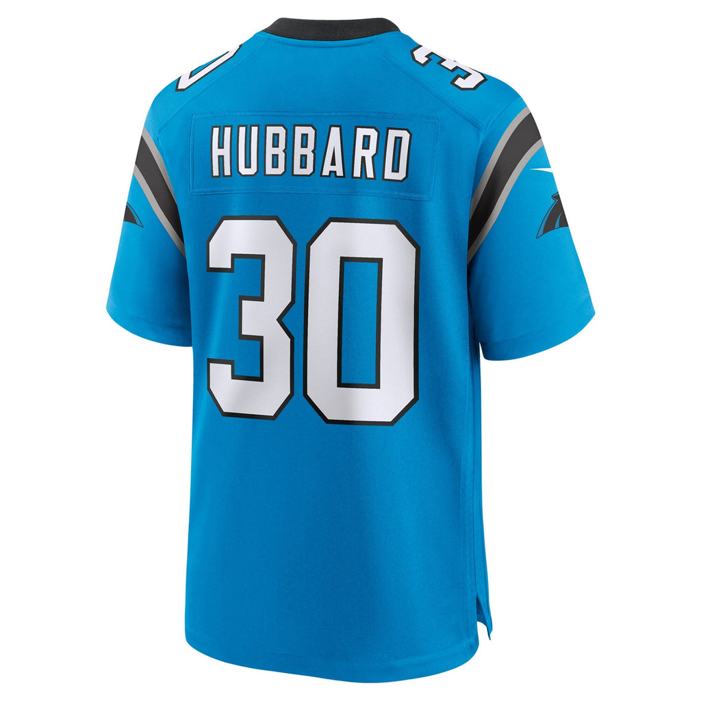 Carolina Panthers Chuba Hubbard Blue Alternate Game Football Jersey