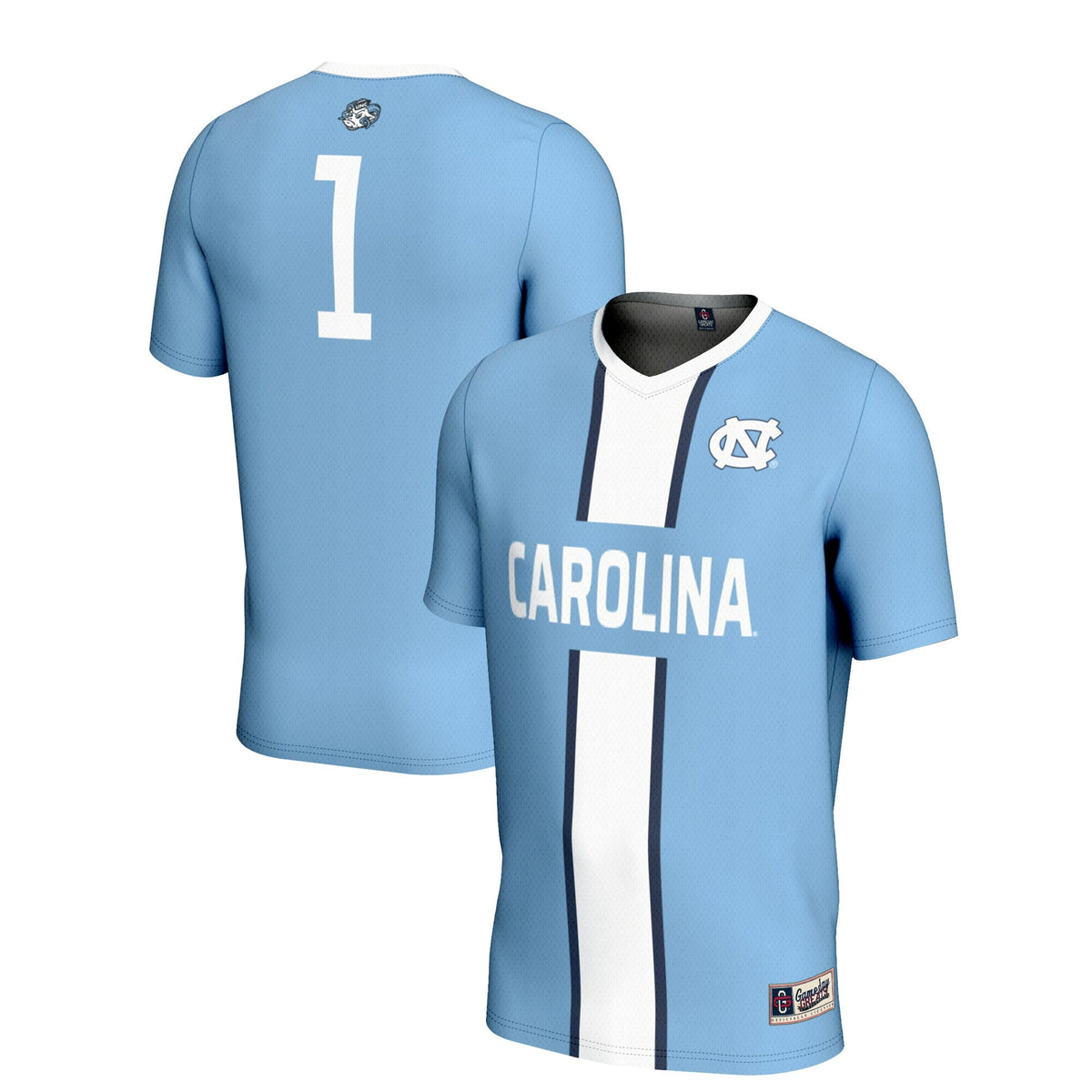 #1 North Carolina Tar Heels Soccer Jersey - Carolina Blue