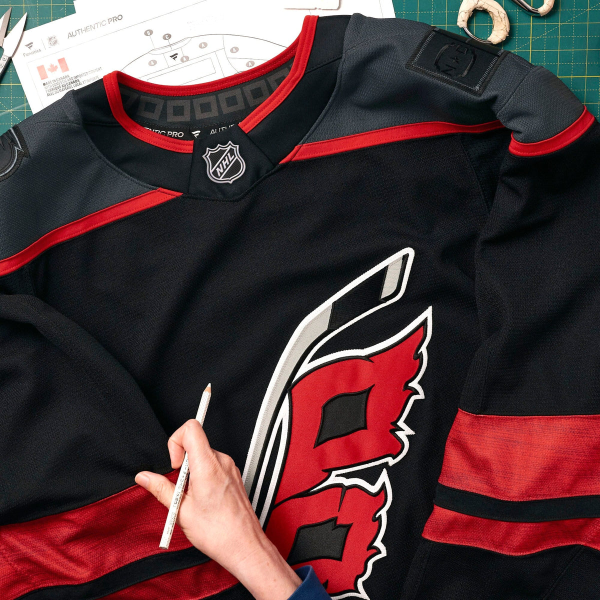 Carolina Hurricanes Black Home Pro Custom Jersey