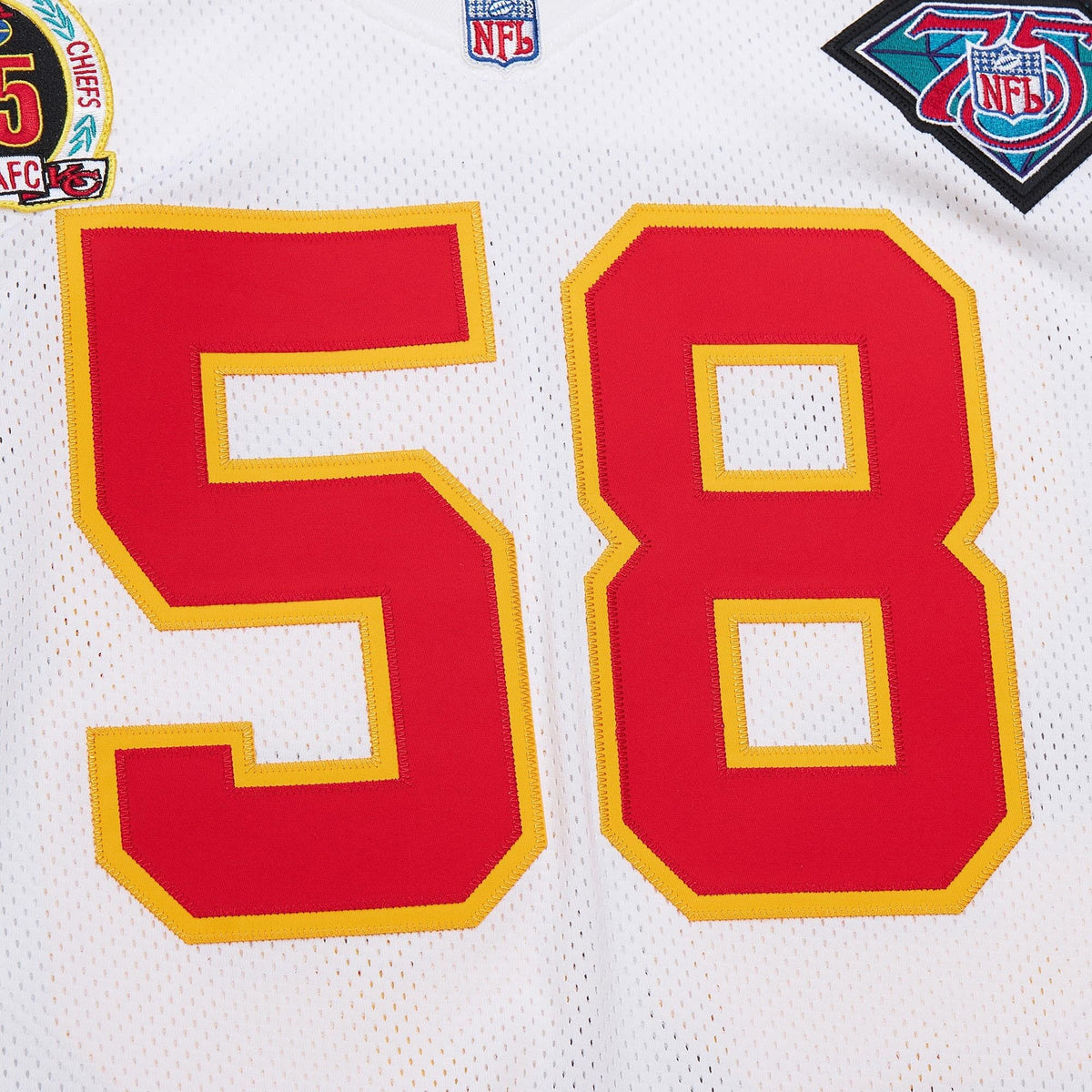 Kansas City Chiefs 1994 Derrick Thomas White Throwback Retired Player Football Jersey