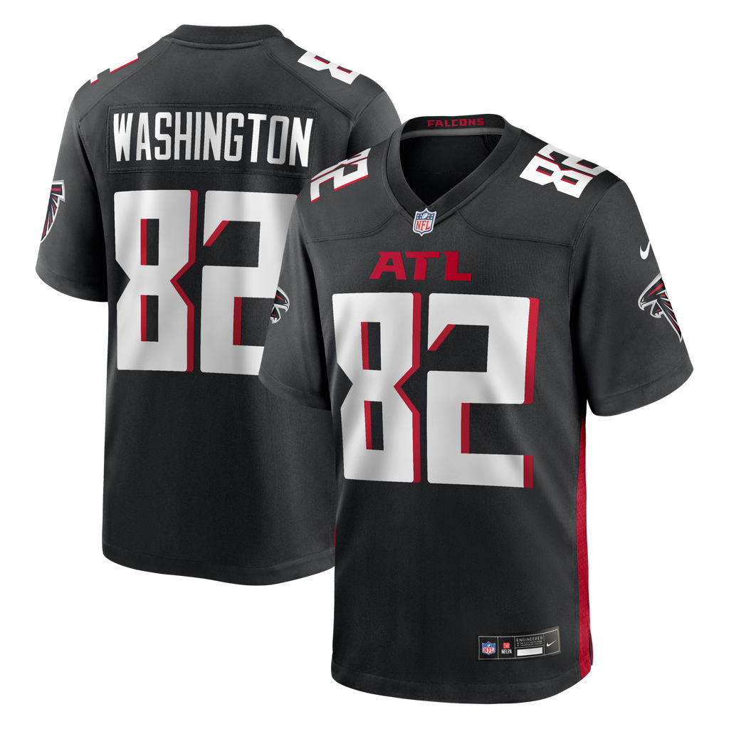 Atlanta Falcons Casey Washington Black Team Game Football Jersey