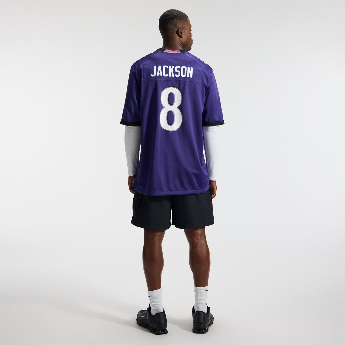 Baltimore Ravens Lamar Jackson Purple Team Game Football Jersey