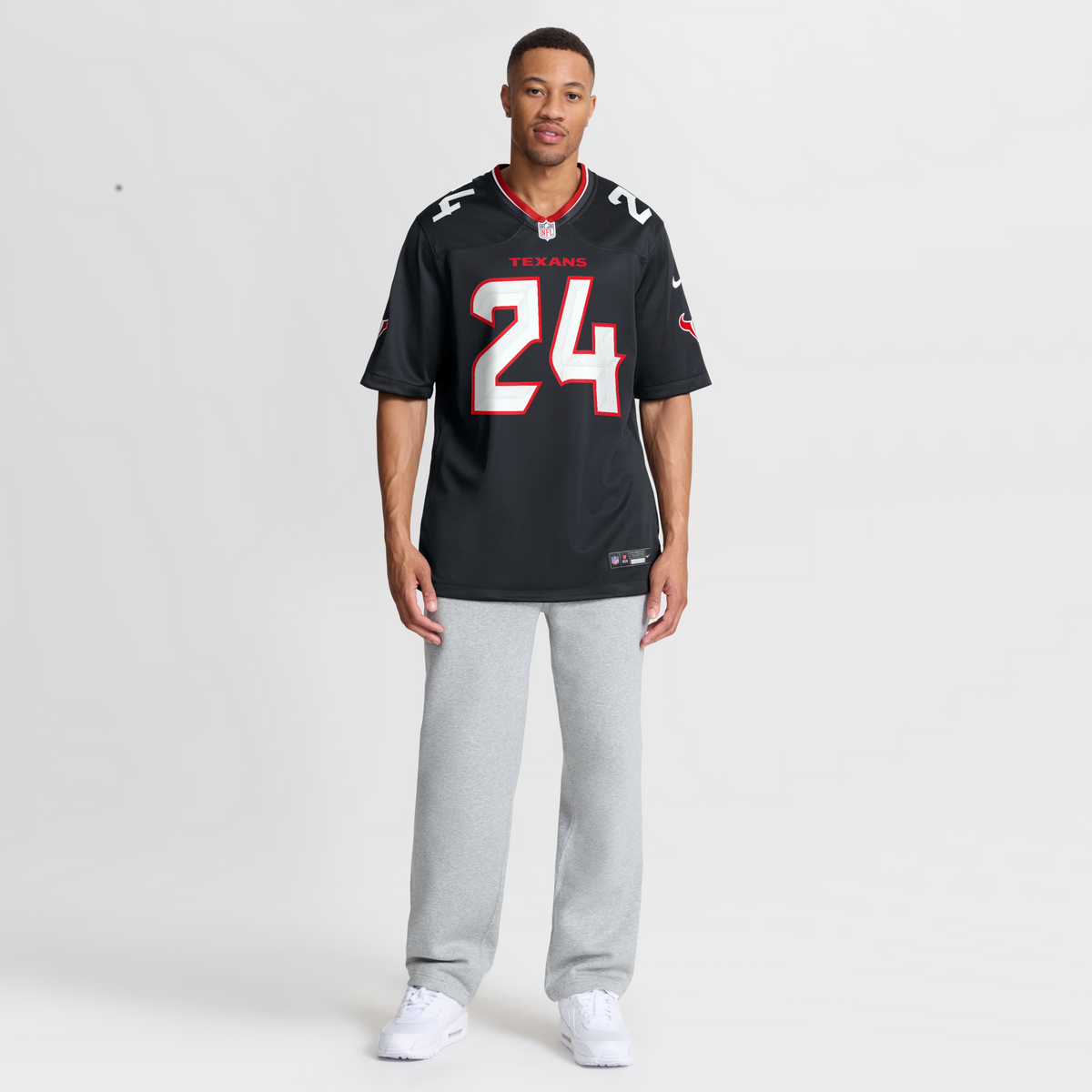 Houston Texans Derek Stingley Jr. Navy Game Football Jersey