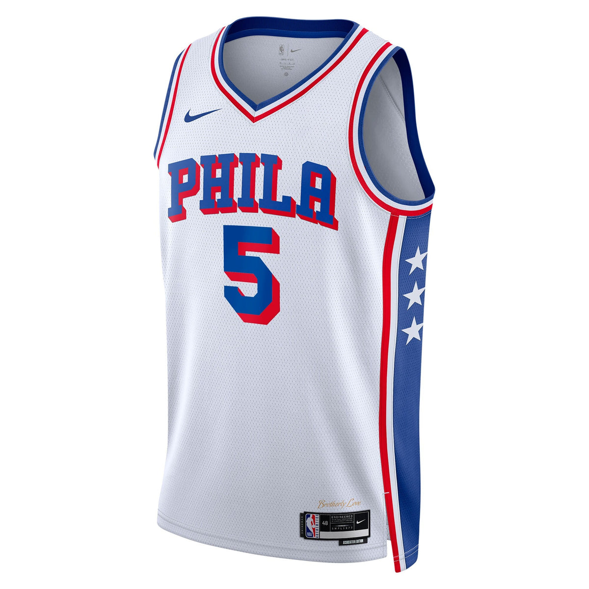 Philadelphia 76ers Association Edition Swingman Jersey - White - Quentin Grimes