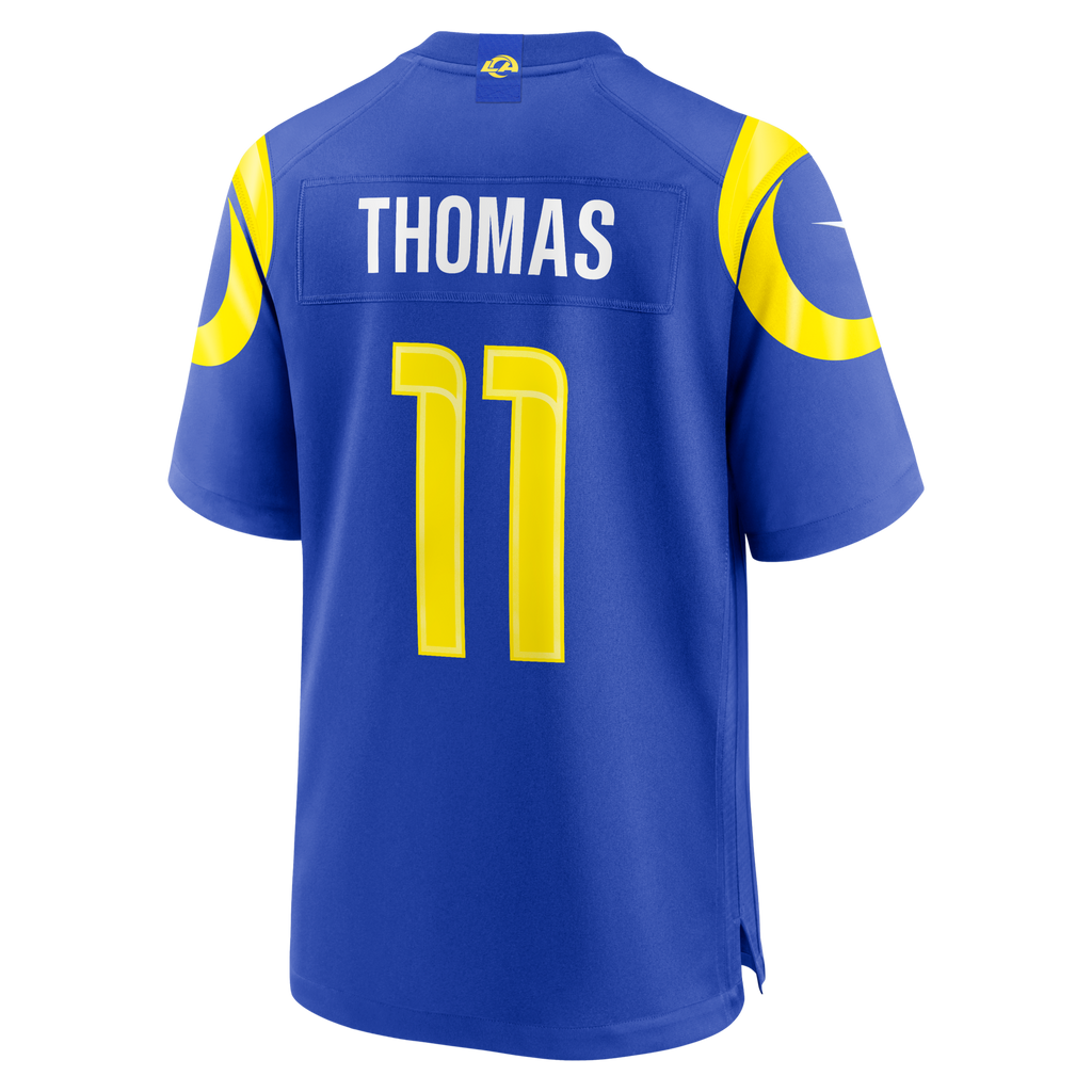 Los Angeles Rams Keir Thomas Royal Team Game Football Jersey