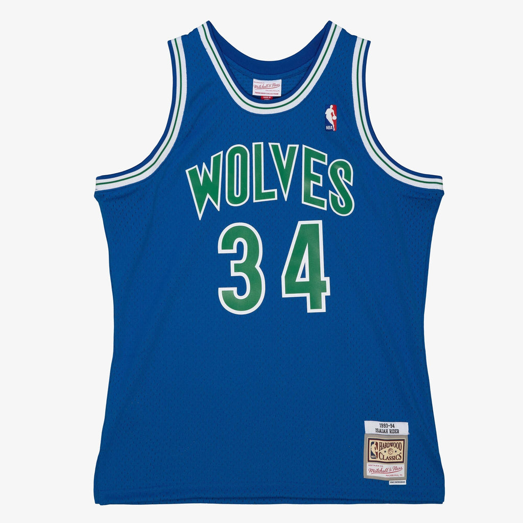 Minnesota Timberwolves Isaiah Rider Jr 1993 Dark Jersey - Midnight Blue