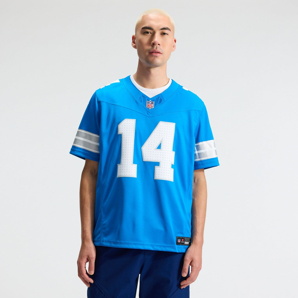Detroit Lions Amon-Ra St. Brown Blue Team Vapor F.U.S.E. Stitched Limited Football Jersey