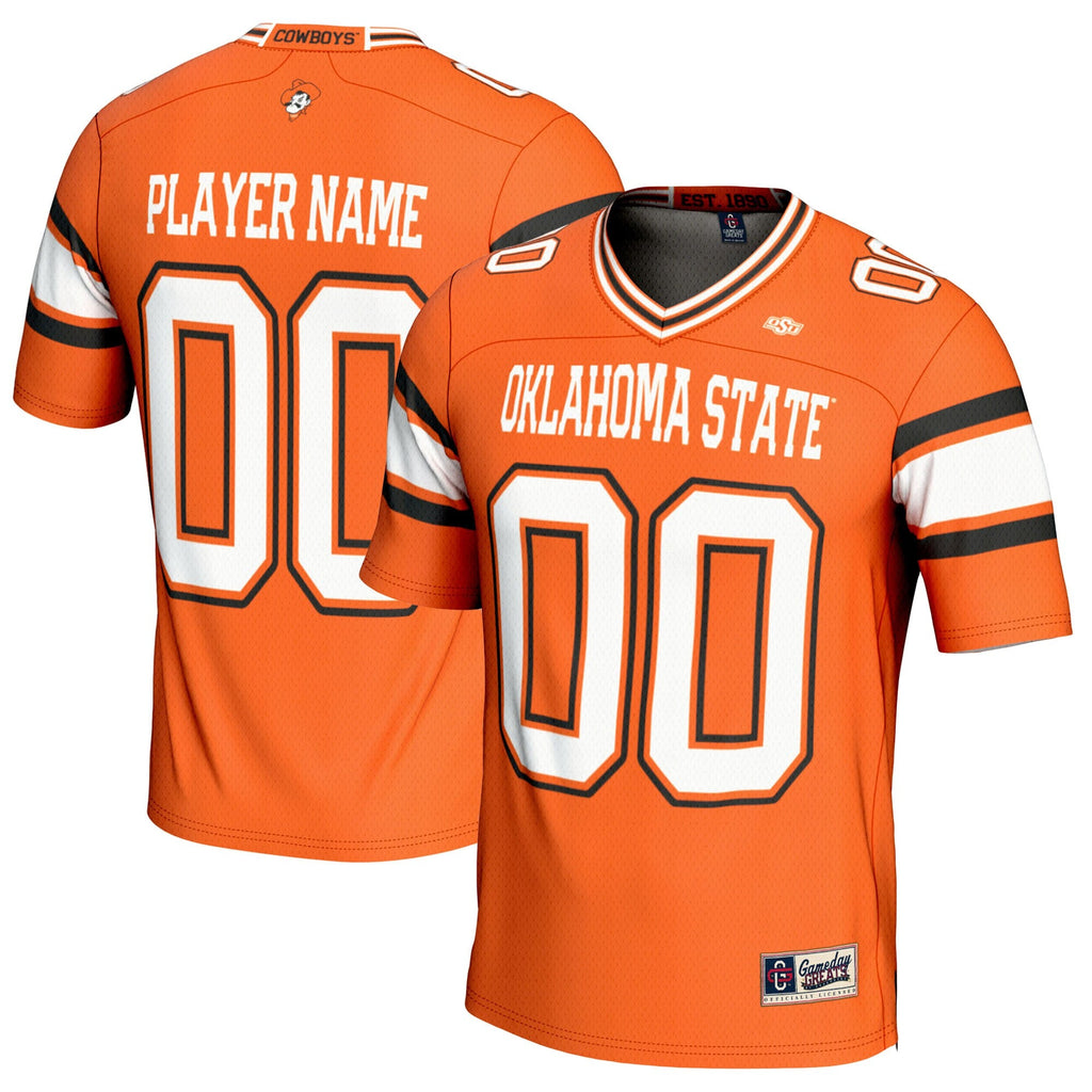 Oklahoma State Cowboys NIL Pick-A-Player Football Jersey - Orange