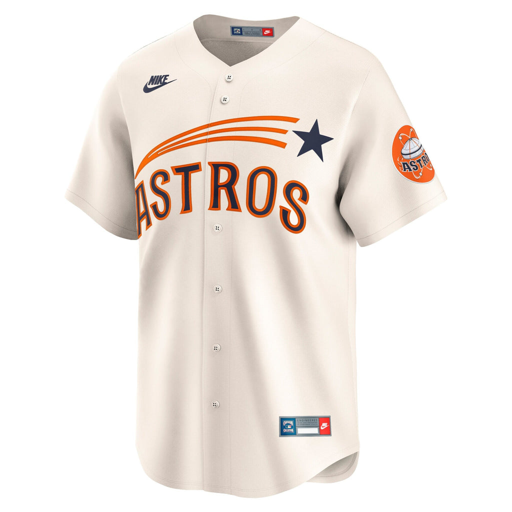 Houston Astros Cream Cooperstown Collection Limited Baseball Jersey