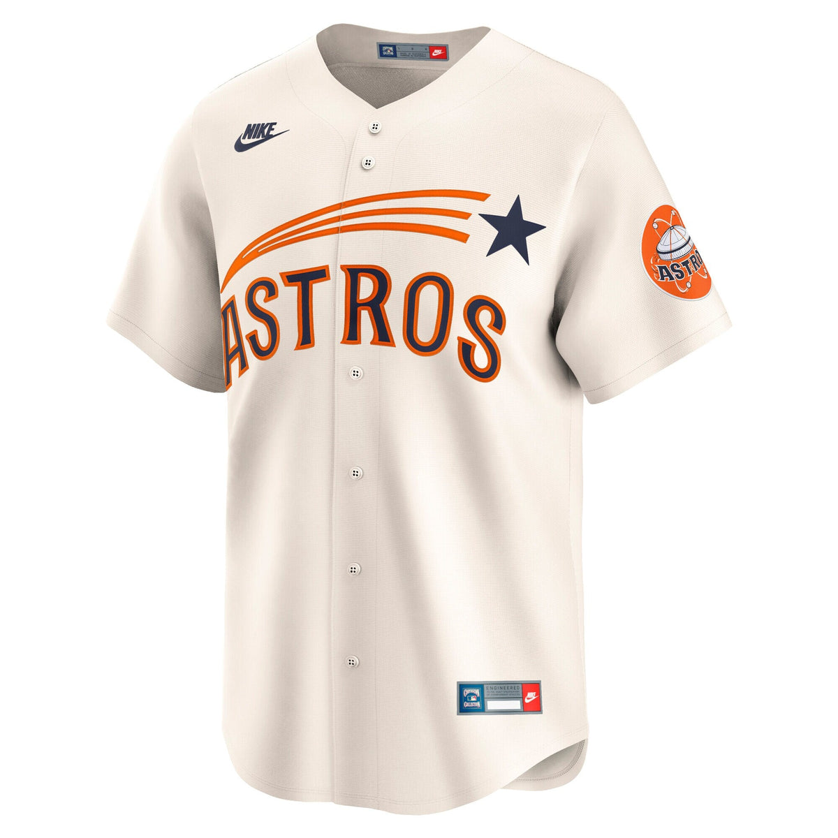 Houston Astros Cream Cooperstown Collection Limited Baseball Jersey