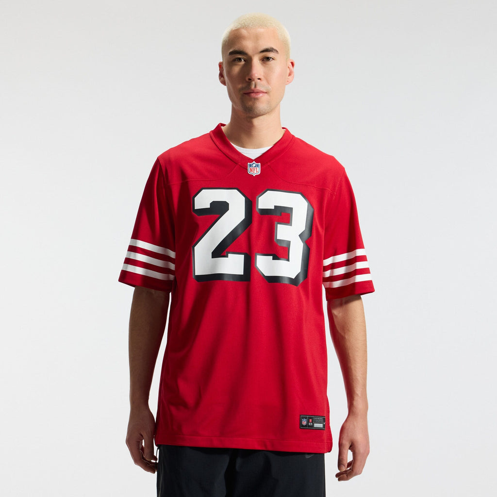 San Francisco 49ers Christian McCaffrey Scarlet Alternate Game Player Football Jersey