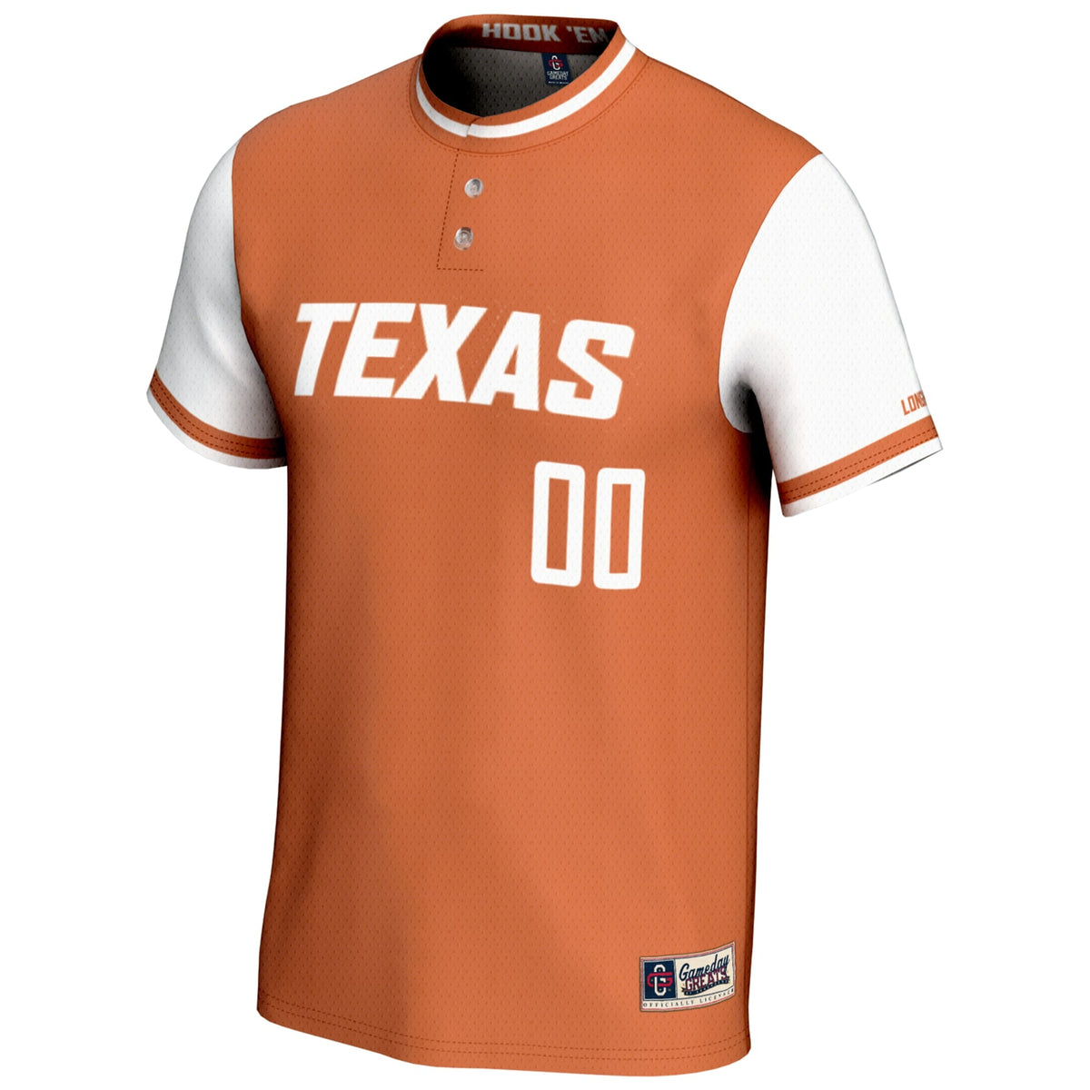 Texas Longhorns NIL Pick-A-Player Lightweight Softball Jersey - Burnt Orange