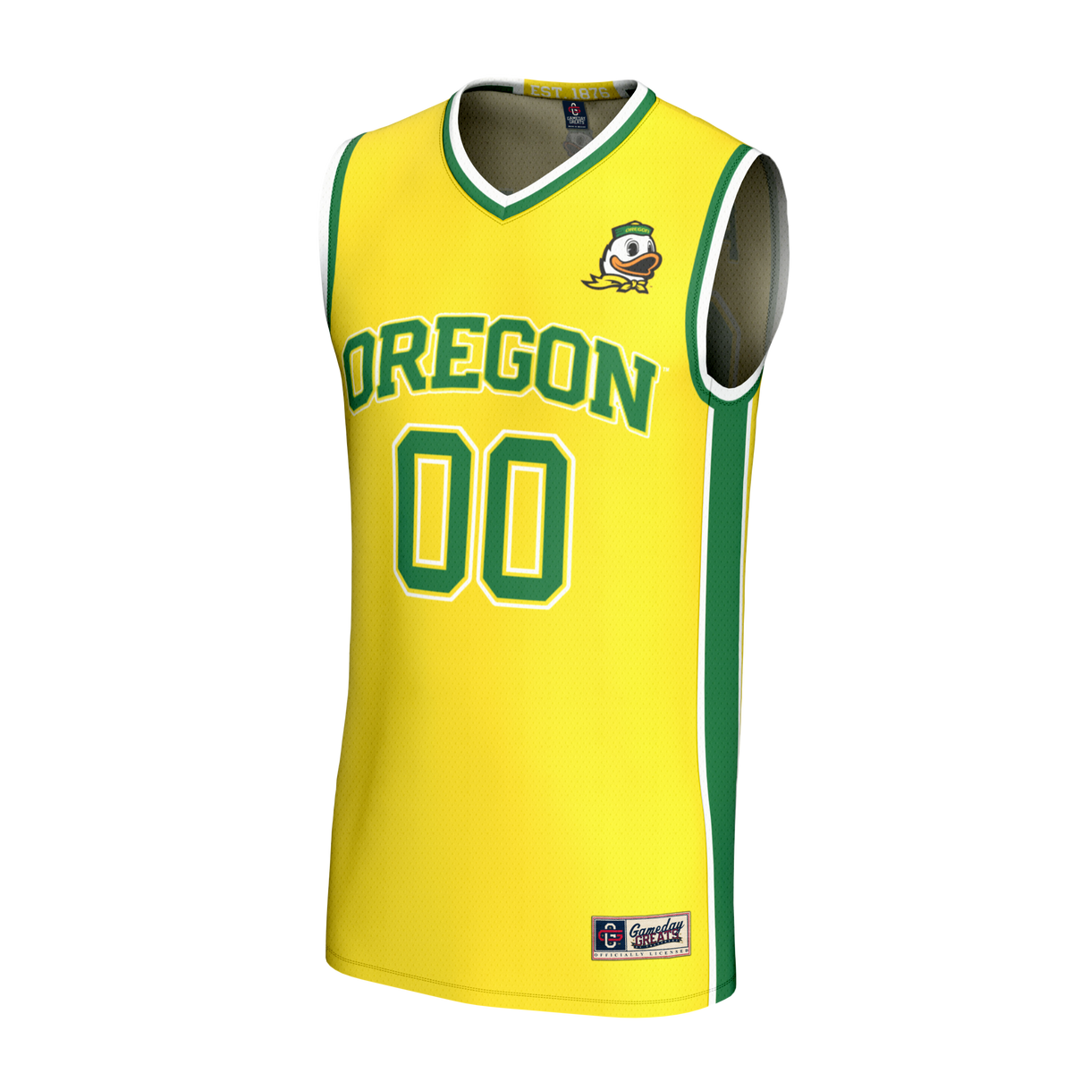 Oregon Ducks Lightweight Collegiate Basketball NIL Pick-A-Player Fashion Jersey - Yellow