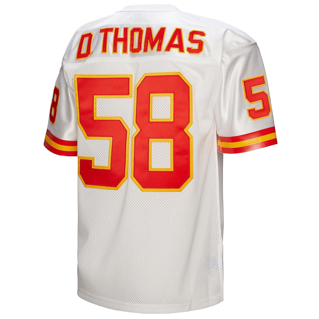 Kansas City Chiefs 1994 Derrick Thomas White Throwback Retired Player Football Jersey