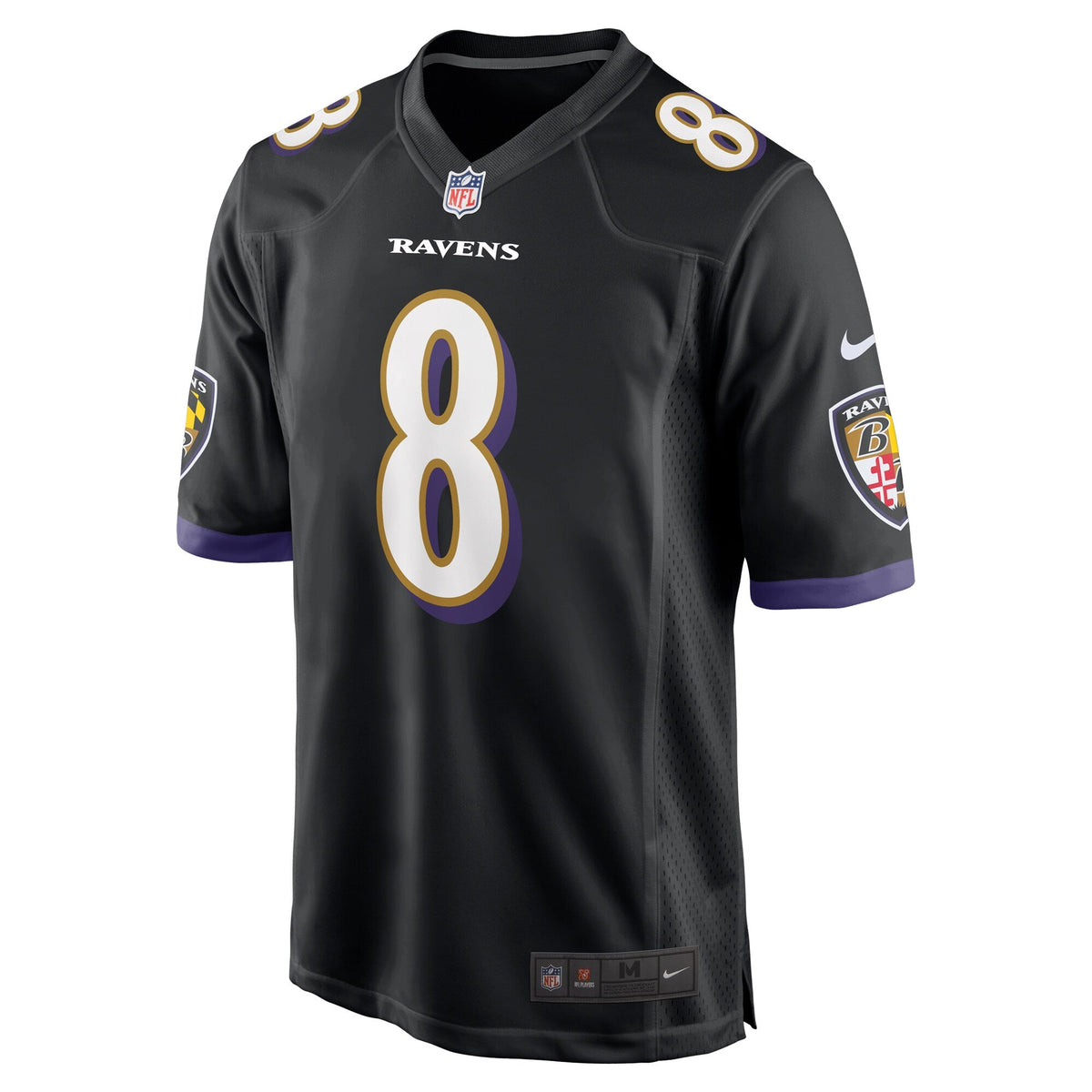 Baltimore Ravens Lamar Jackson Black Alternate Game Football Jersey