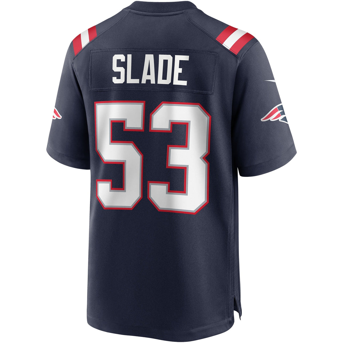 New England Patriots Chris Slade Navy Game Retired Player Football Jersey