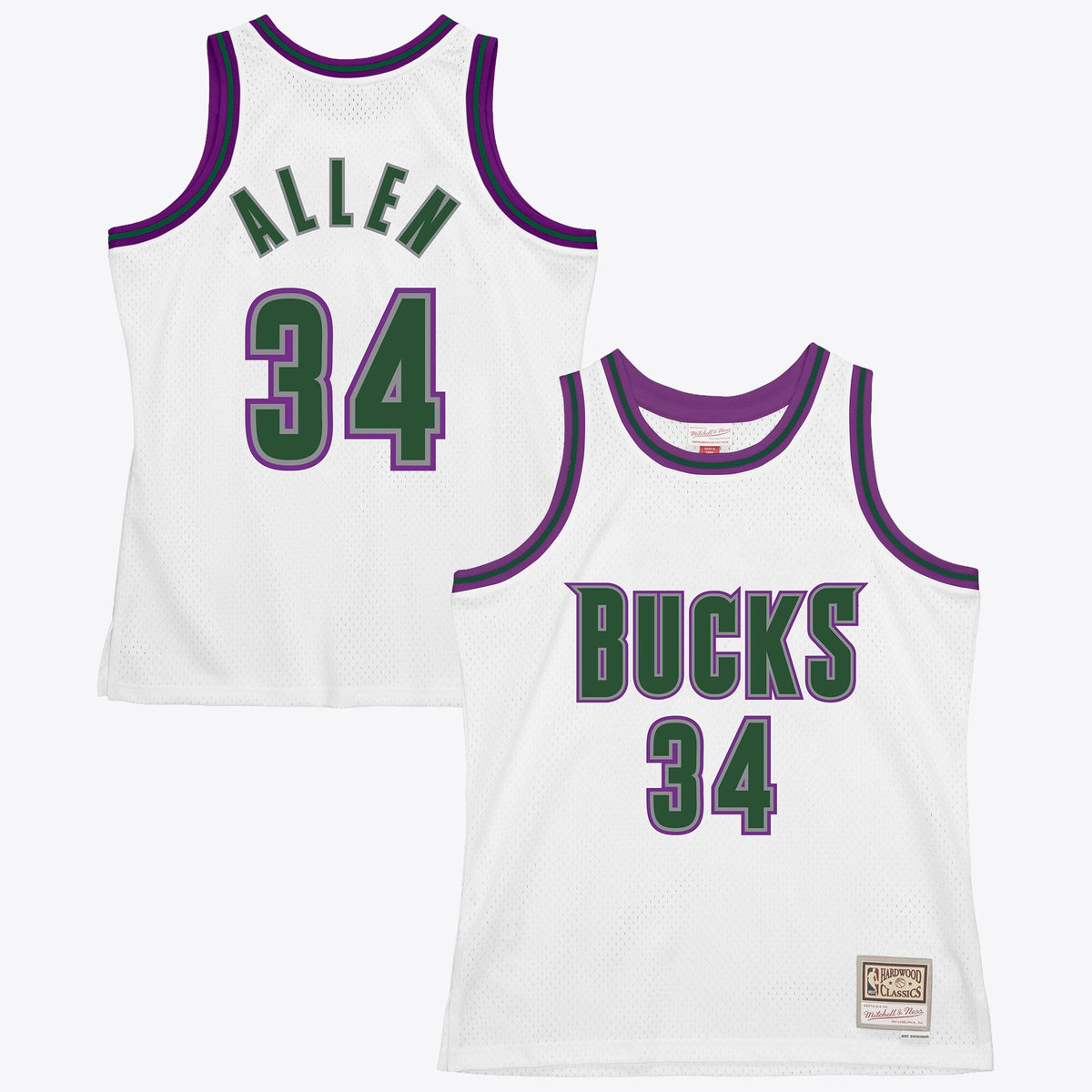 Milwaukee Bucks Ray Allen 1996 Swingman Jersey - White