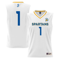 #1 San Jose State Spartans Lightweight Basketball Jersey - White