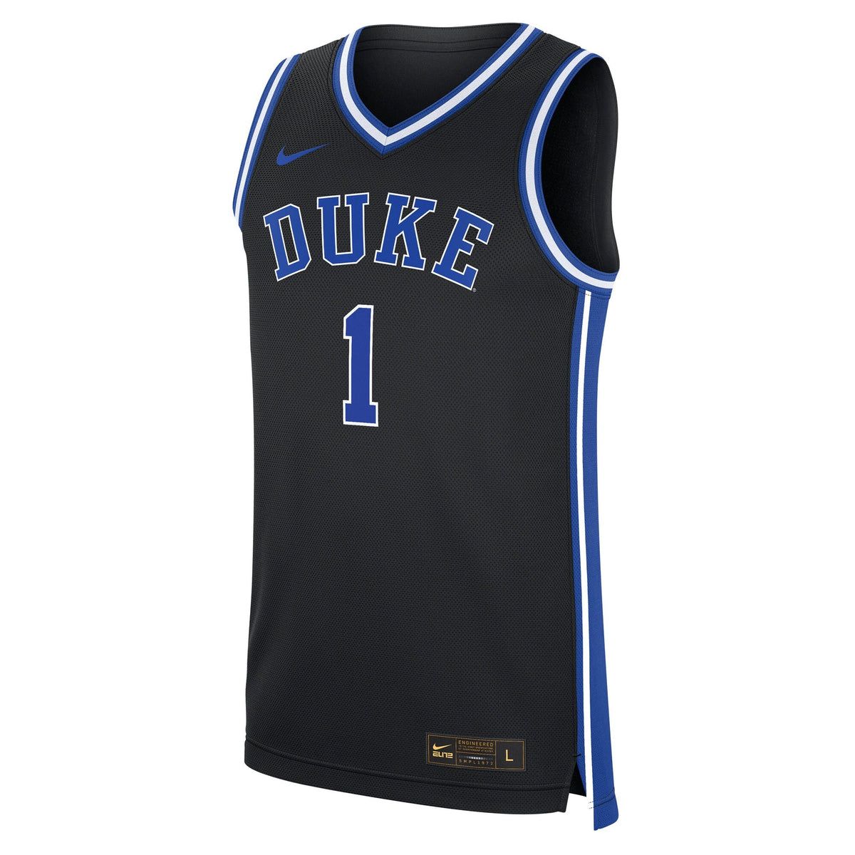 #1 Black Duke Blue Devils Alternate Replica Jersey
