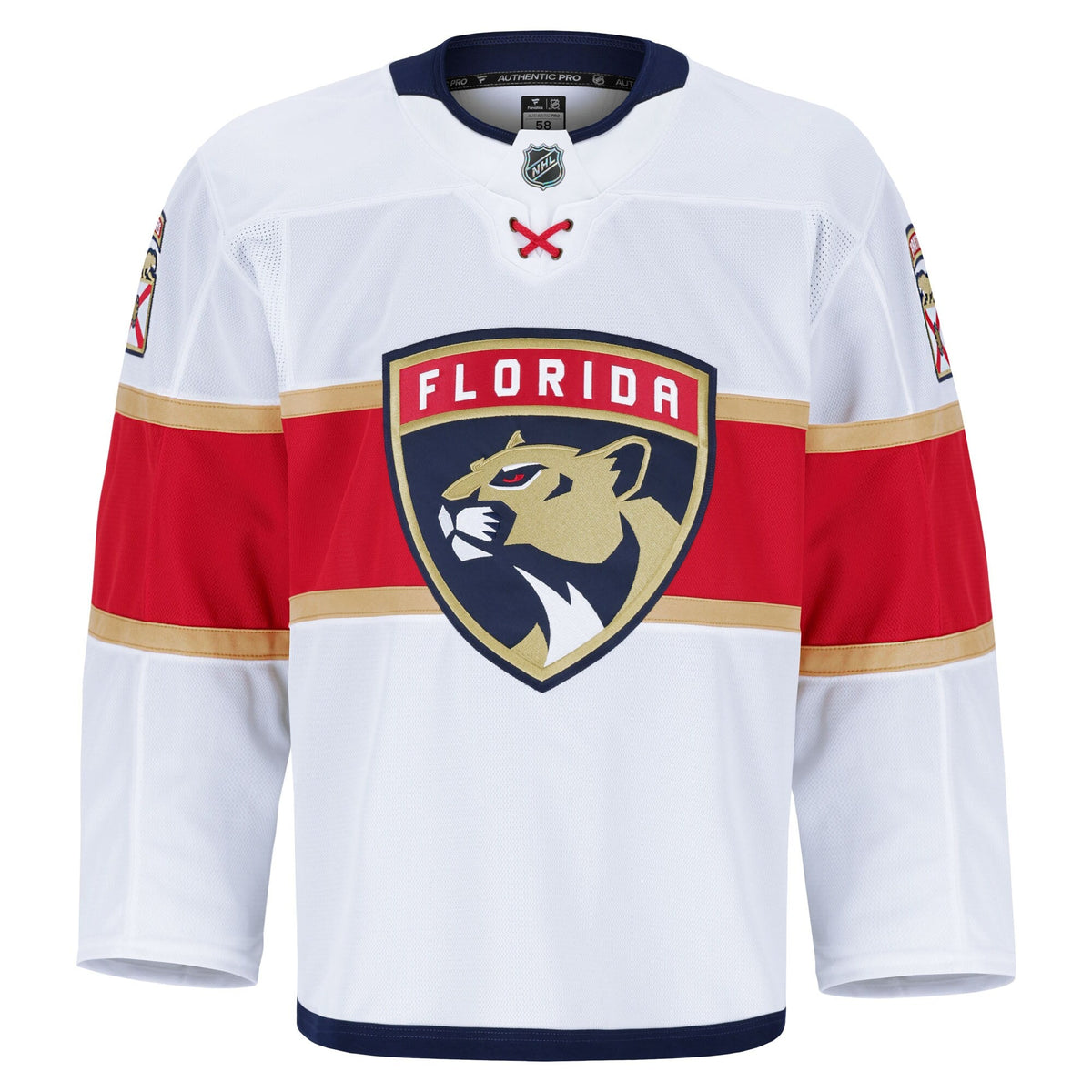 Florida Panthers White Away Pro Jersey