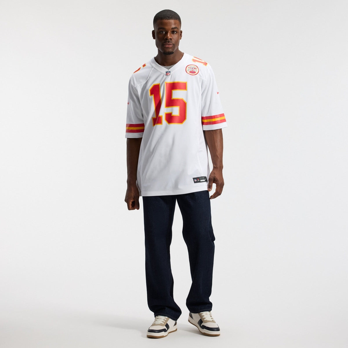 Kansas City Chiefs Patrick Mahomes White Game Football Jersey