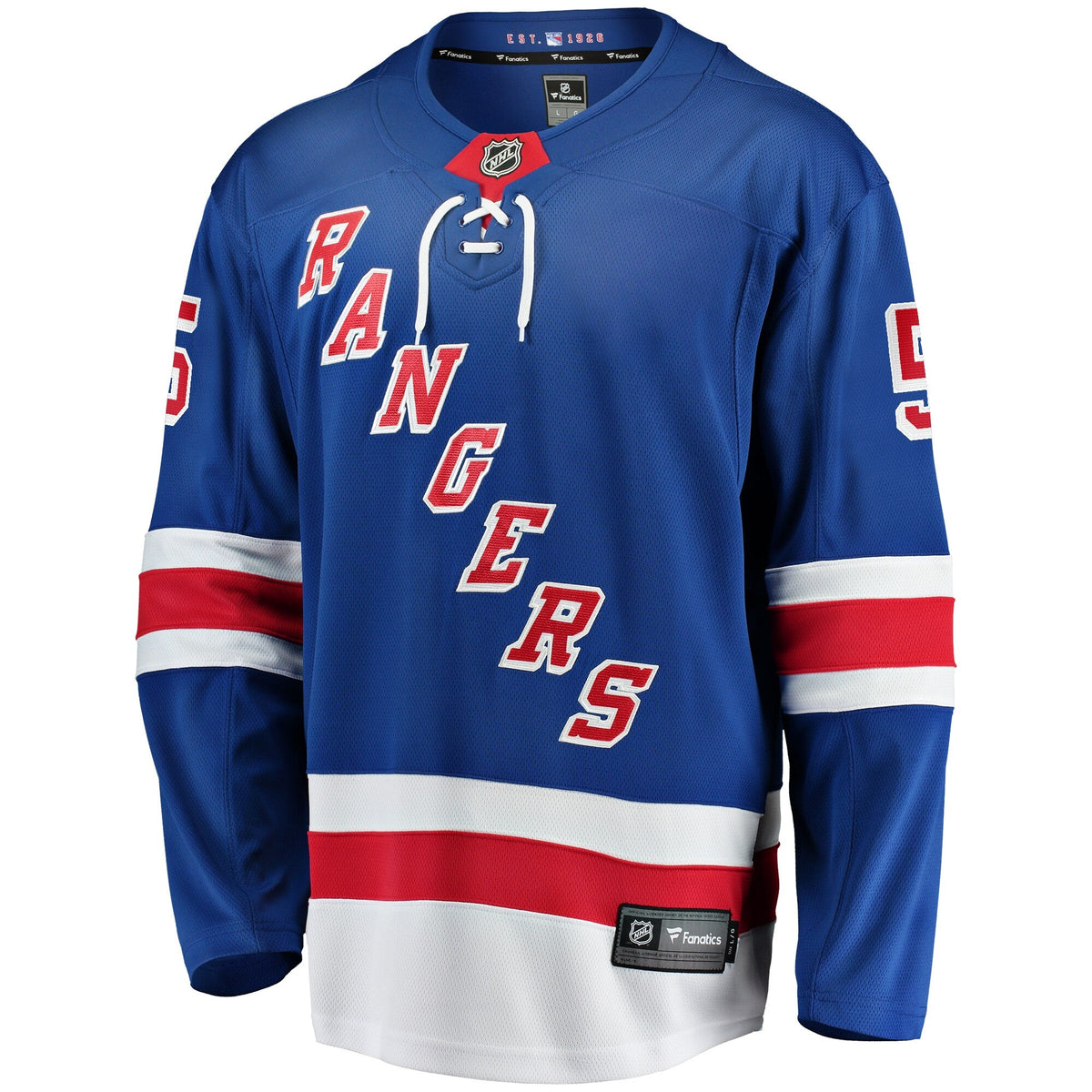 New York Rangers Chad Ruhwedel Blue Home Premier Breakaway Player Hockey Jersey