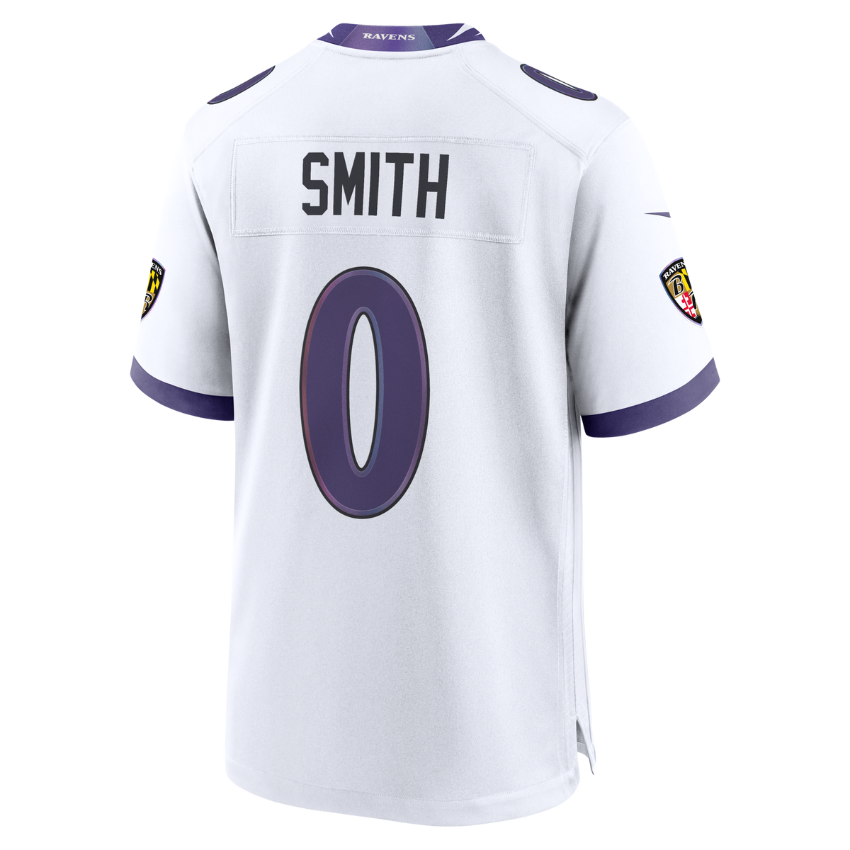 Baltimore Ravens Roquan Smith White Game Football Jersey