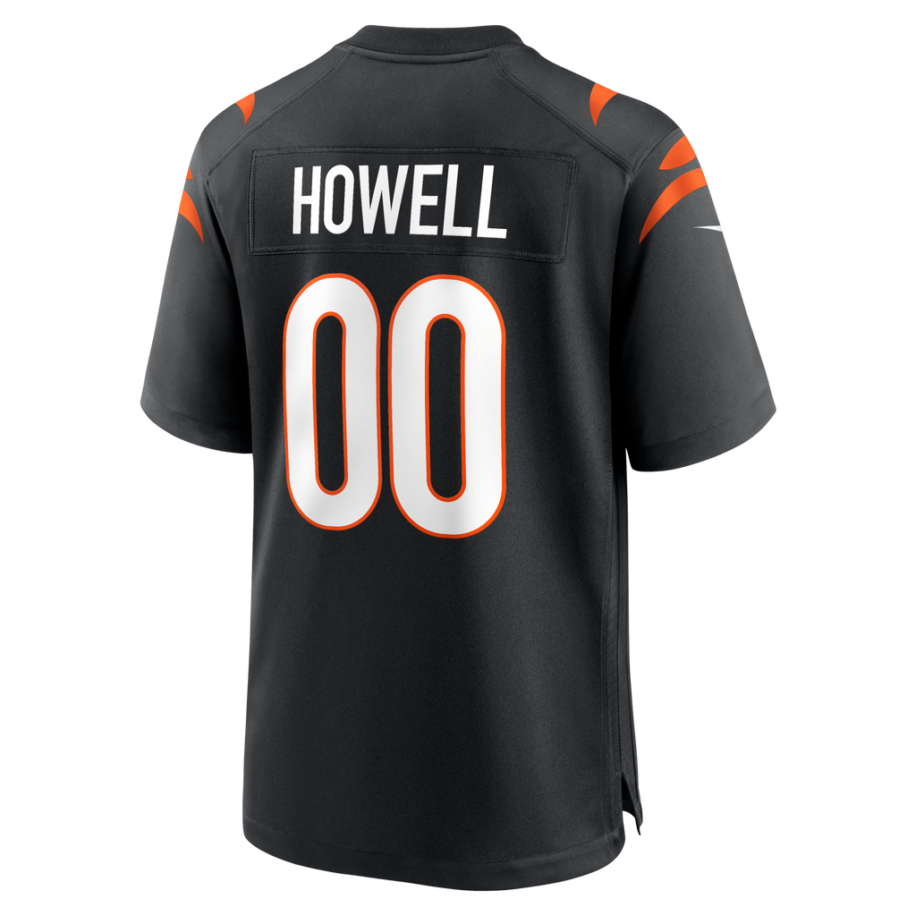Cincinnati Bengals Cashius Howell Black Team Game Football Jersey