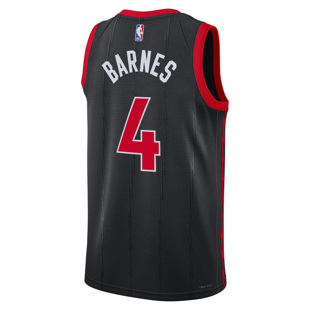 Toronto Raptors Statement Edition Swingman Jersey - Black - Scottie Barnes