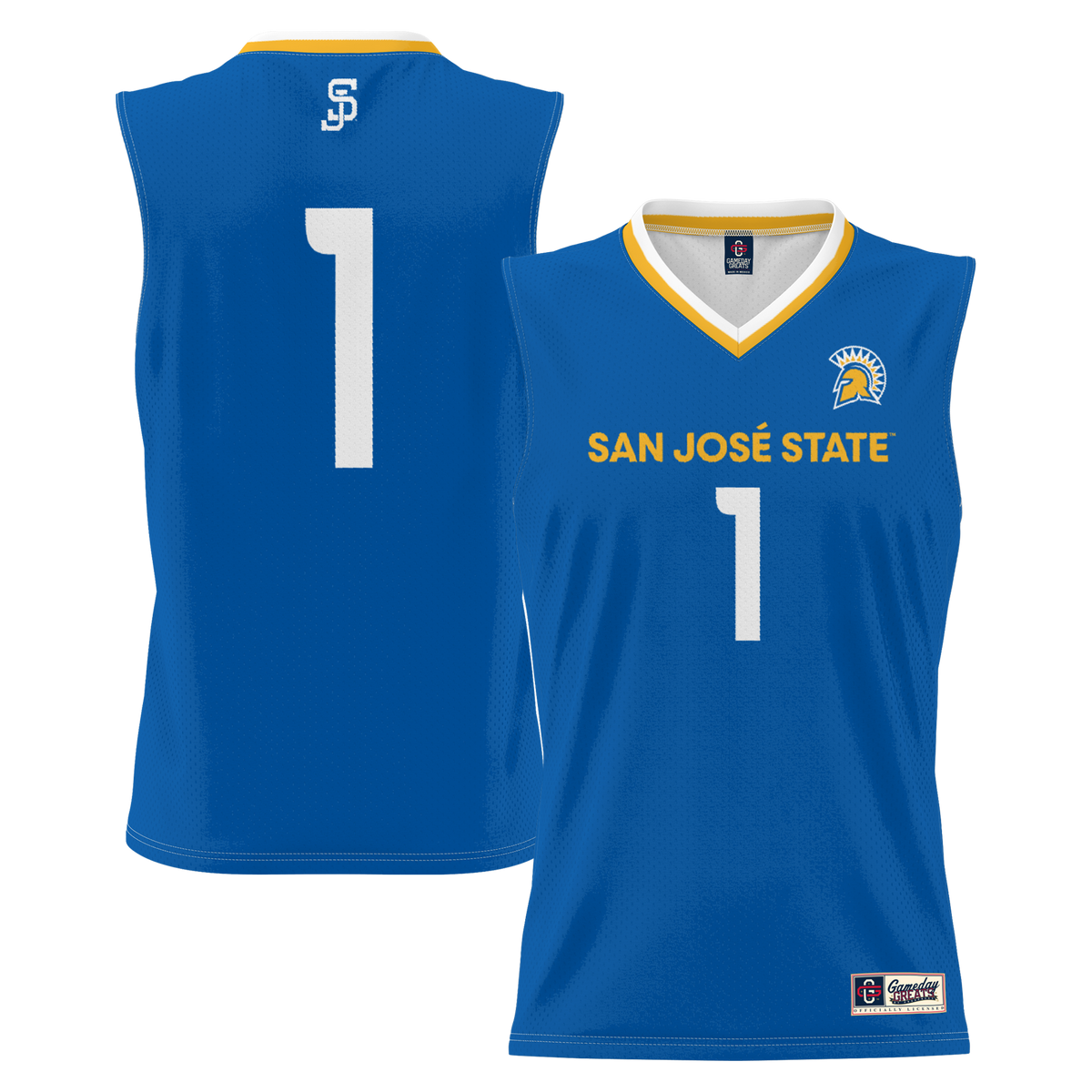 #1 San Jose State Spartans Lightweight Basketball Jersey - Royal