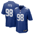 New York Giants Leki Fotu Royal Team Game Football Jersey