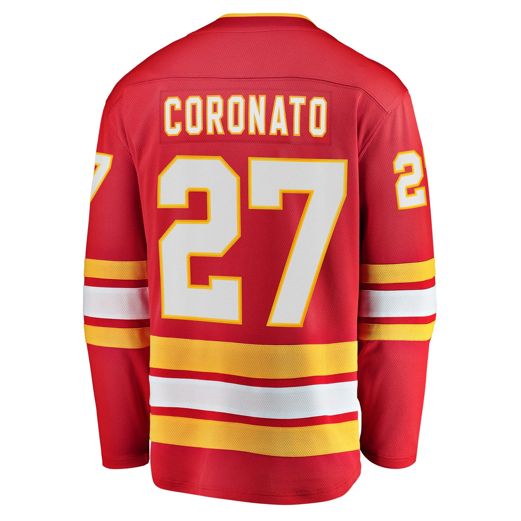 Calgary Flames Matt Coronato Red Home Breakaway Hockey Jersey