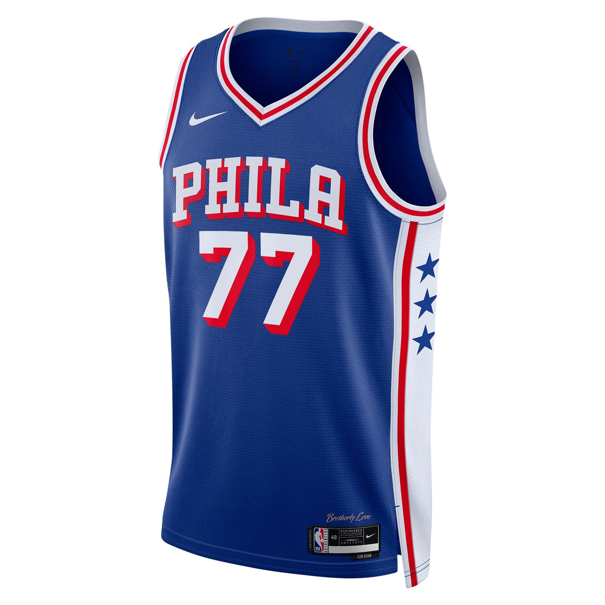 Philadelphia 76ers Icon Edition Swingman Jersey - Royal - VJ Edgecombe