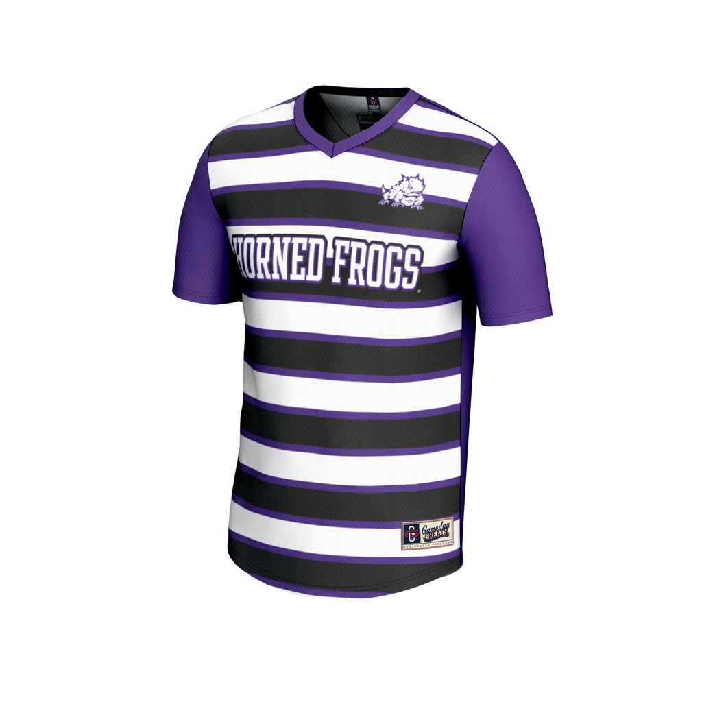 #1 TCU Horned Frogs Lightweight Soccer Fashion Jersey - Purple