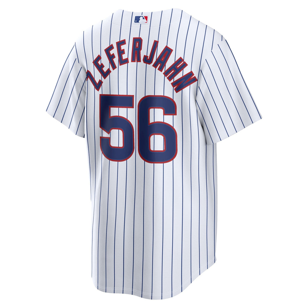 Chicago Cubs Ryan Zeferjahn White Home Replica Baseball Jersey