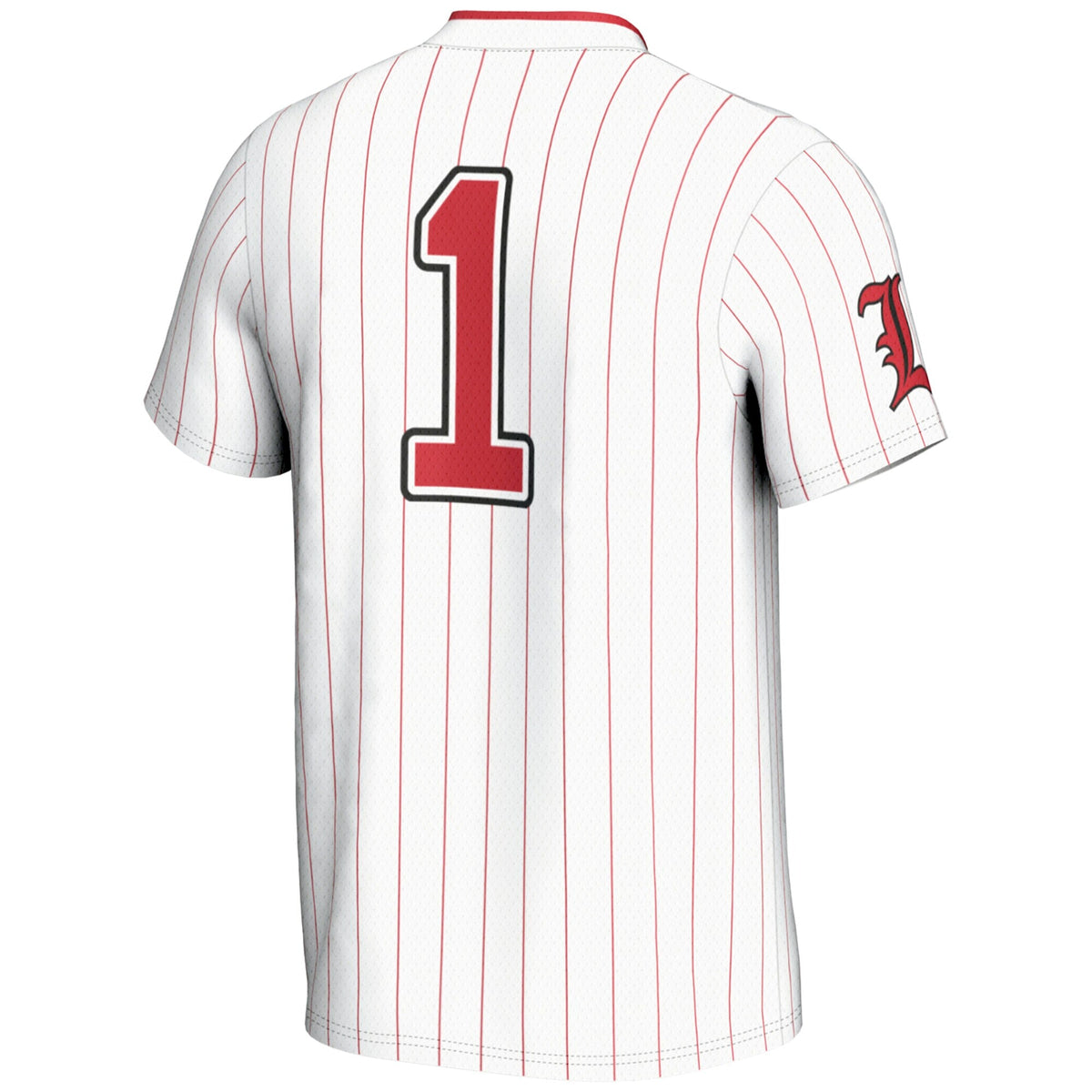 #1 Louisville Cardinals Lightweight Softball Jersey - White
