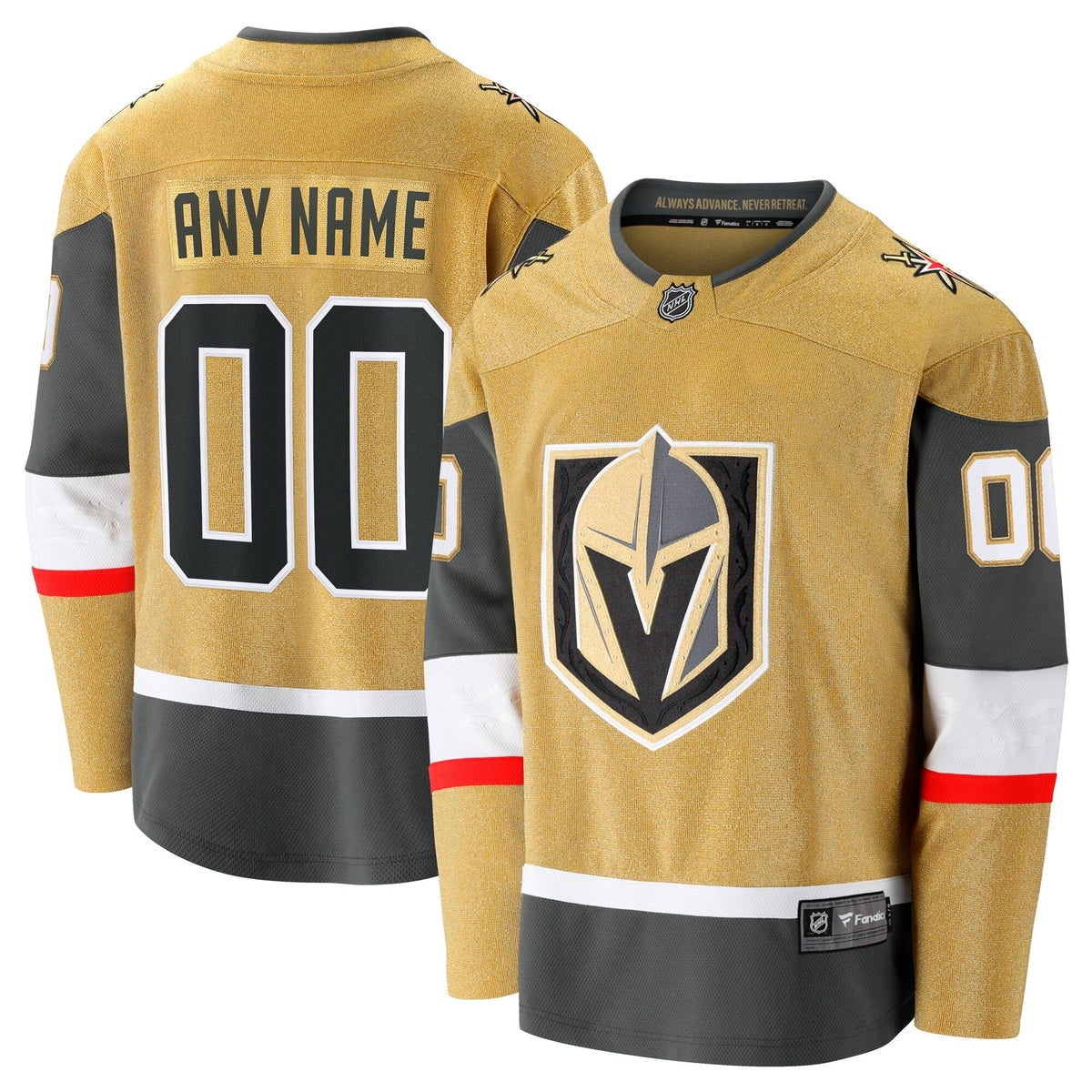 Vegas Golden Knights Home Breakaway Custom Hockey Jersey
