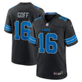 Detroit Lions Jared Goff Black 2nd Alternate Game Football Jersey