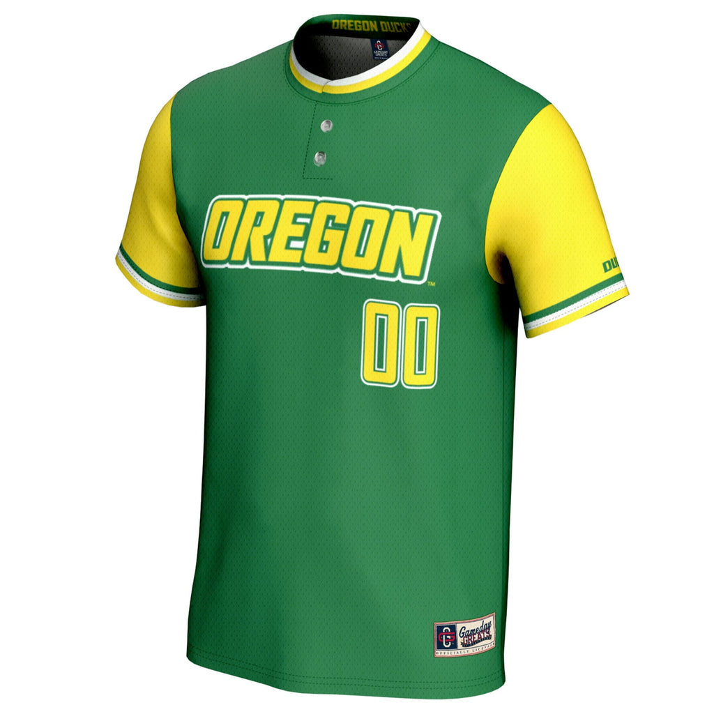 Oregon Ducks NIL Pick-A-Player Lightweight Softball Jersey - Green