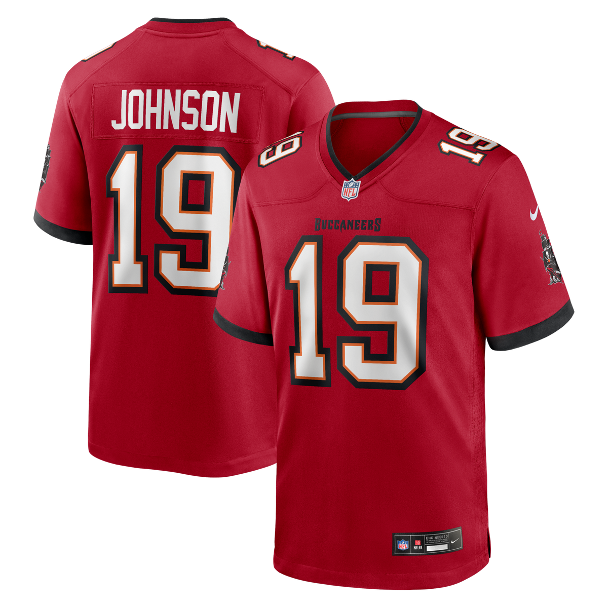 Tampa Bay Buccaneers Keyshawn Johnson Red Game Retired Player Football Jersey