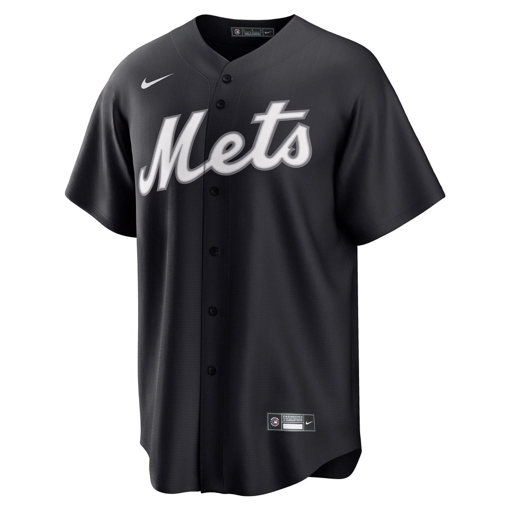 New York Mets Francisco Lindor Black Replica Player Baseball Jersey