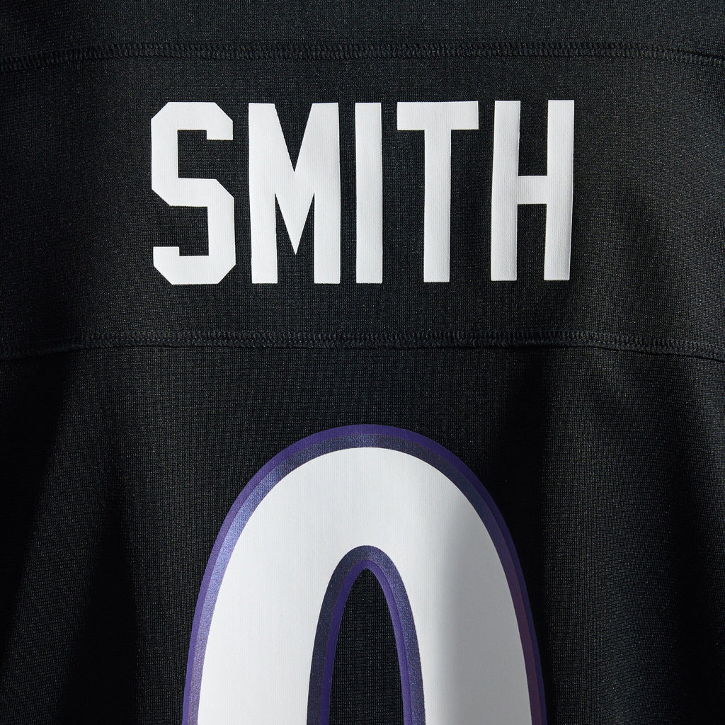 Baltimore Ravens Roquan Smith Black Alternate Game Football Jersey