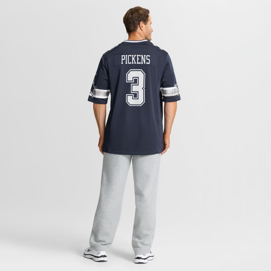 Dallas Cowboys George Pickens Navy Game Football Jersey